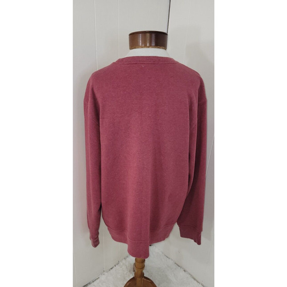 The North Face Mens Large Off Red Graphic Crew Neck Long Sleeve Sweatshirt - Picture 6 of 8